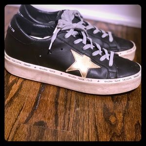 Golden Goose size 38 Black Star sneakers